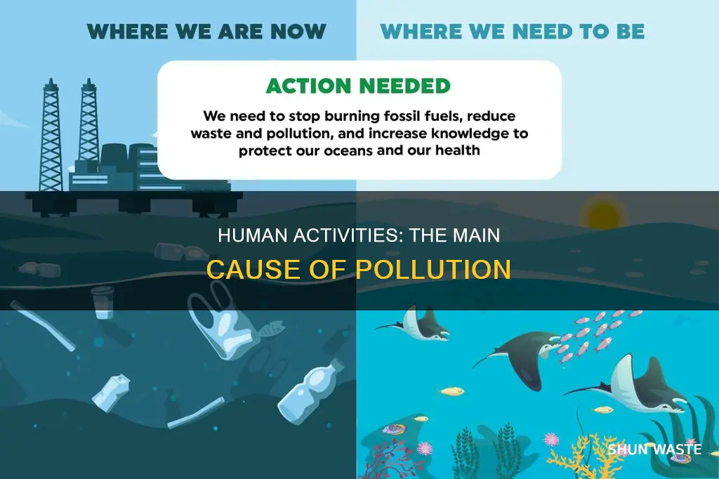 what do humans do to cause pollution