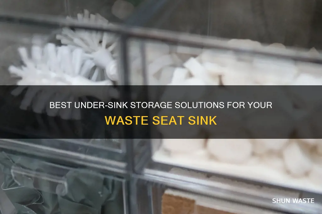 what do i put under under a waste seat sink