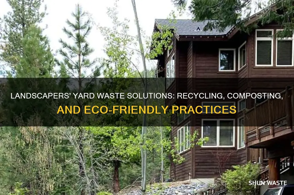 what do landscapers do with yard waste