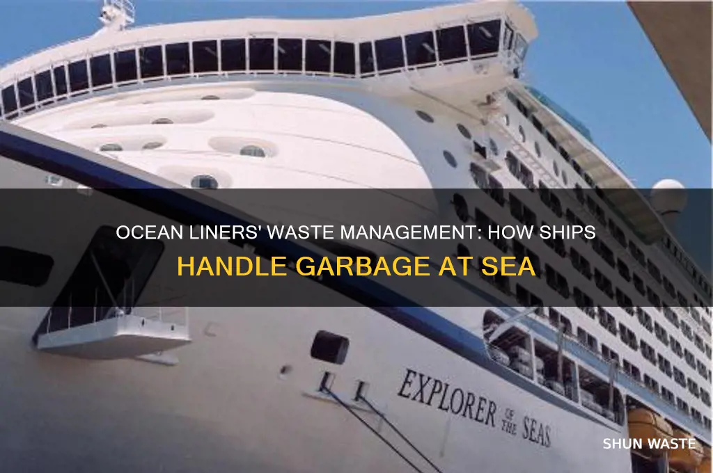 what do ocean liners do with their waste