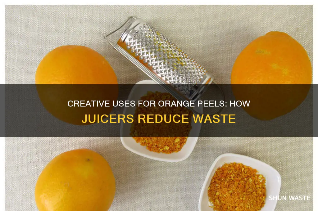 what do orange juicers do with wasted peels