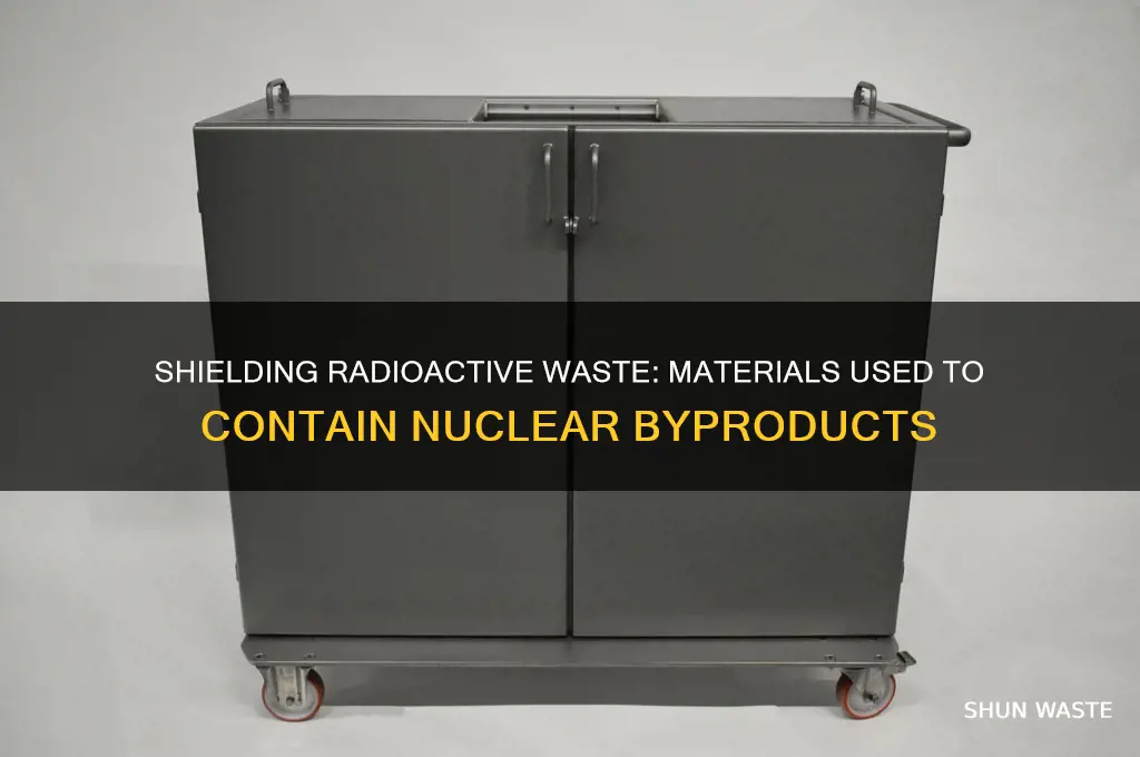 what do people cover radioactive waste in