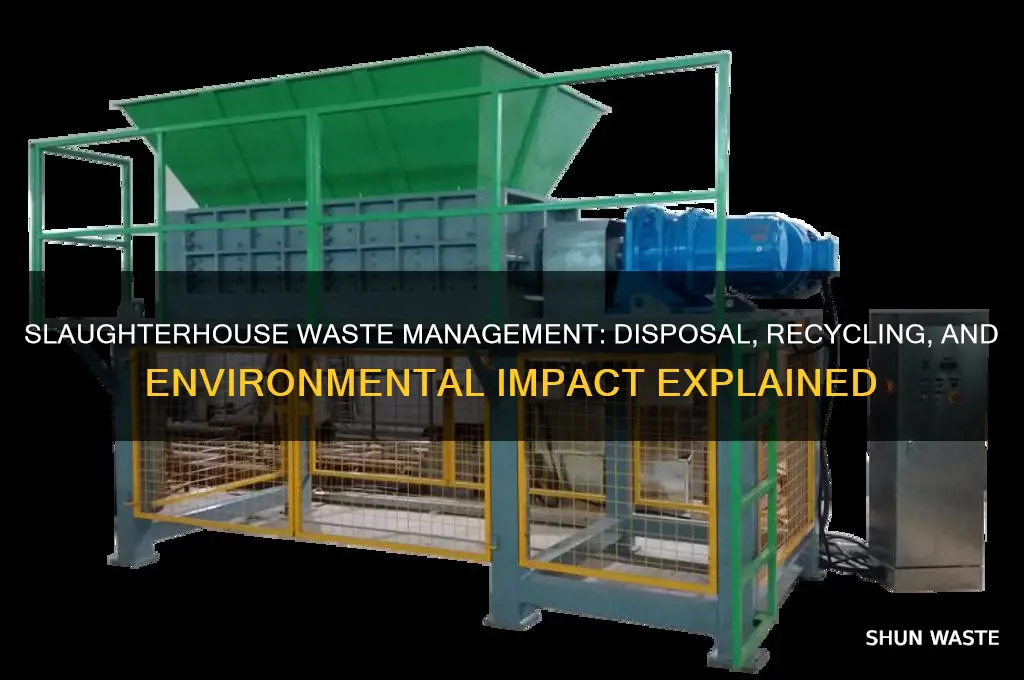 what do slaughterhouses do with the waste