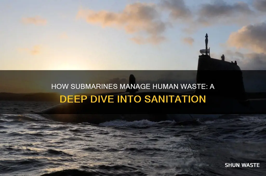what do submarines do with human waste