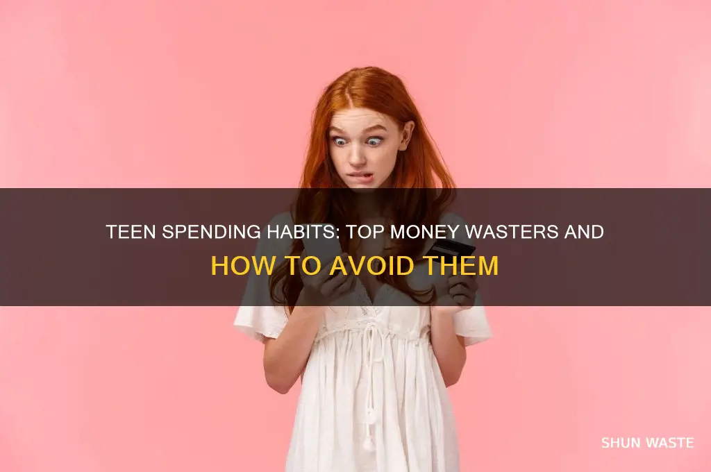 what do teens waste their money on the most
