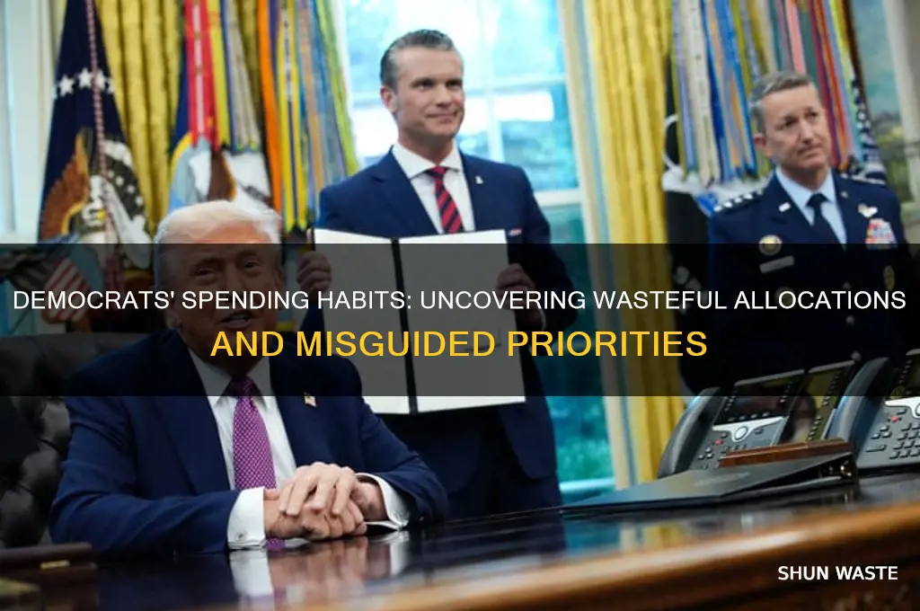 what do the democrats waste money on