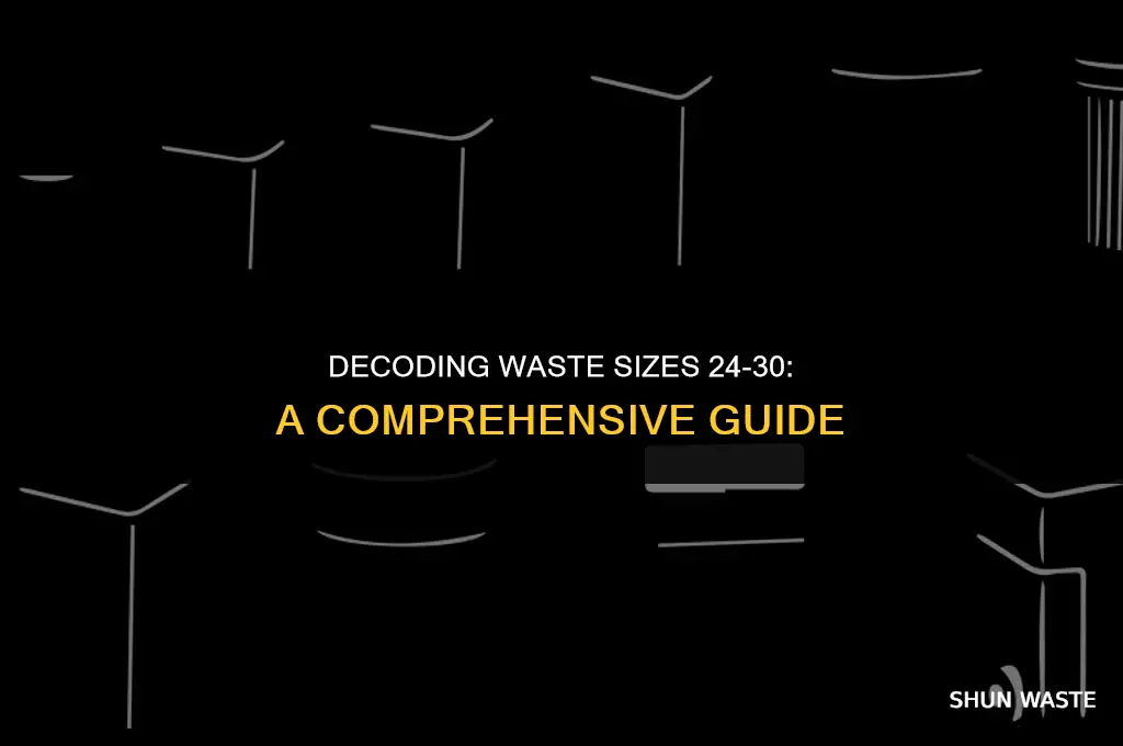 what do waste size 24-30 mean
