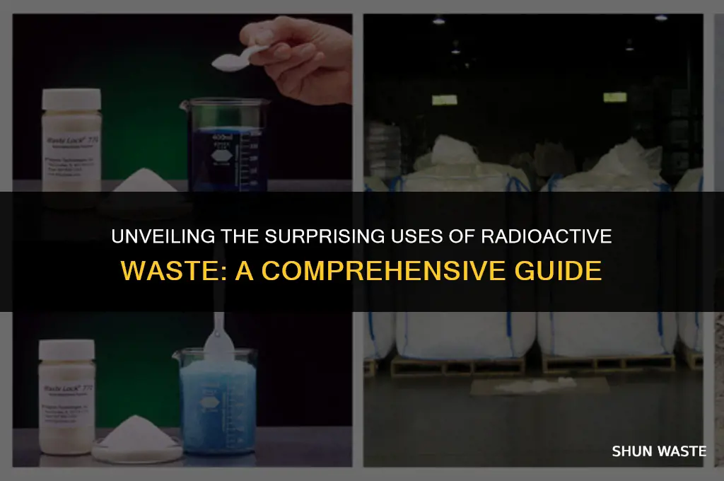 what do we use radioactive waste for