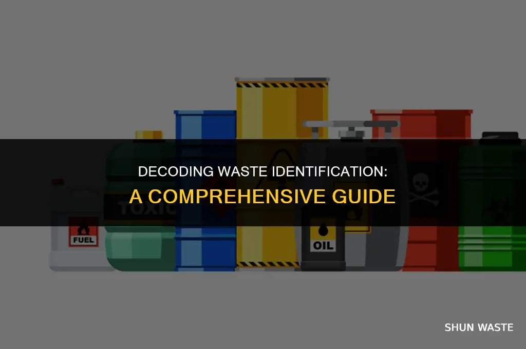 what do we use to identify waste