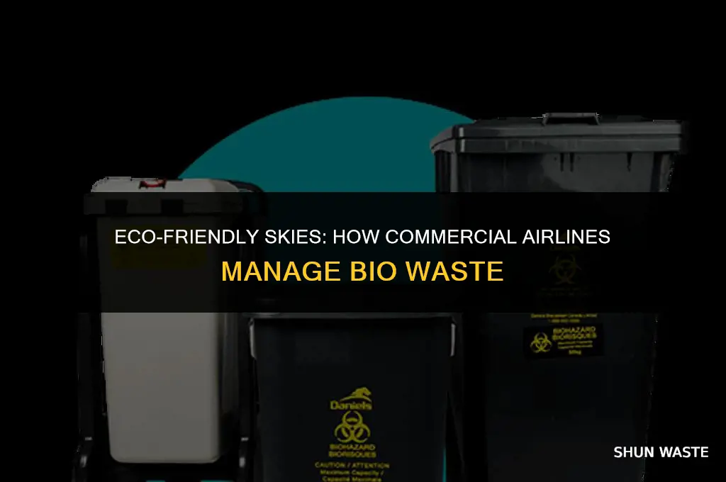 what do xommercial airlines do with bio waste
