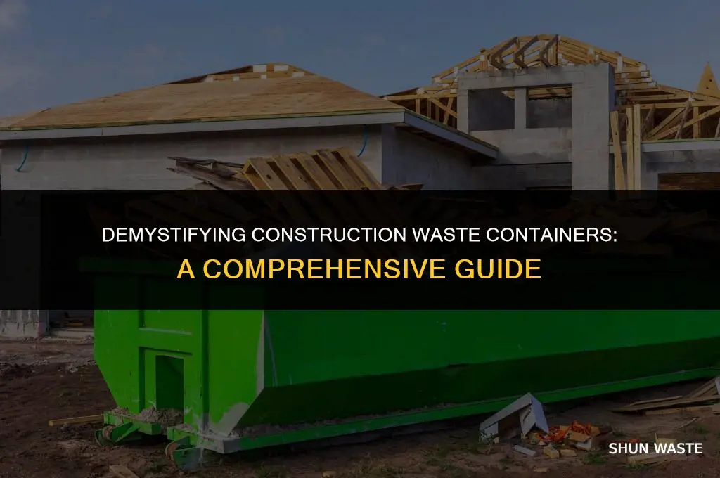 what do you call a construction wast container