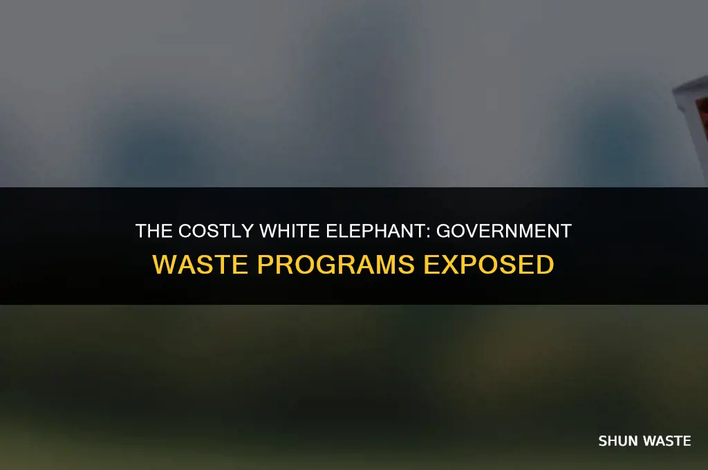 what do you call a government waste program white elephant
