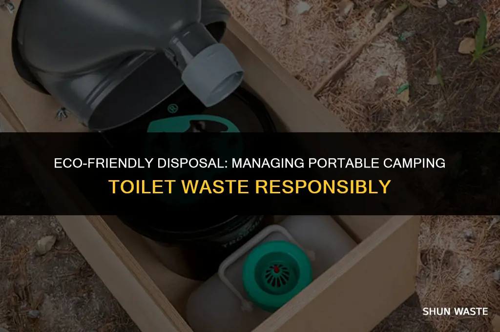 what do you do with waste from portable camping toilet