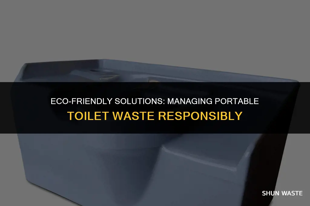 what do you do with waste from portable toilet