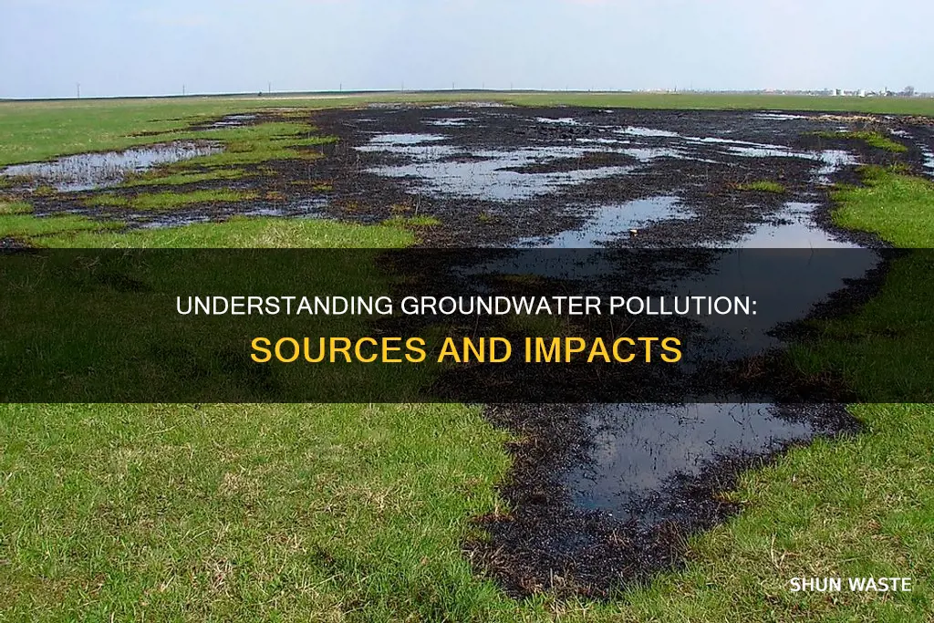 what do you mean by ground water pollution