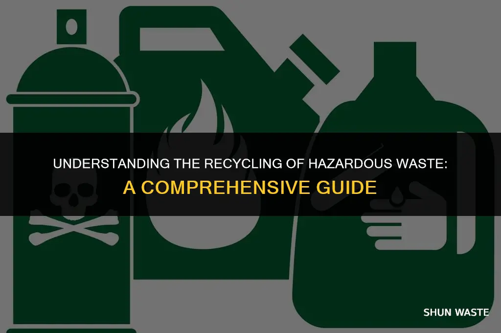 what do you mean by recycling of hazardous waste