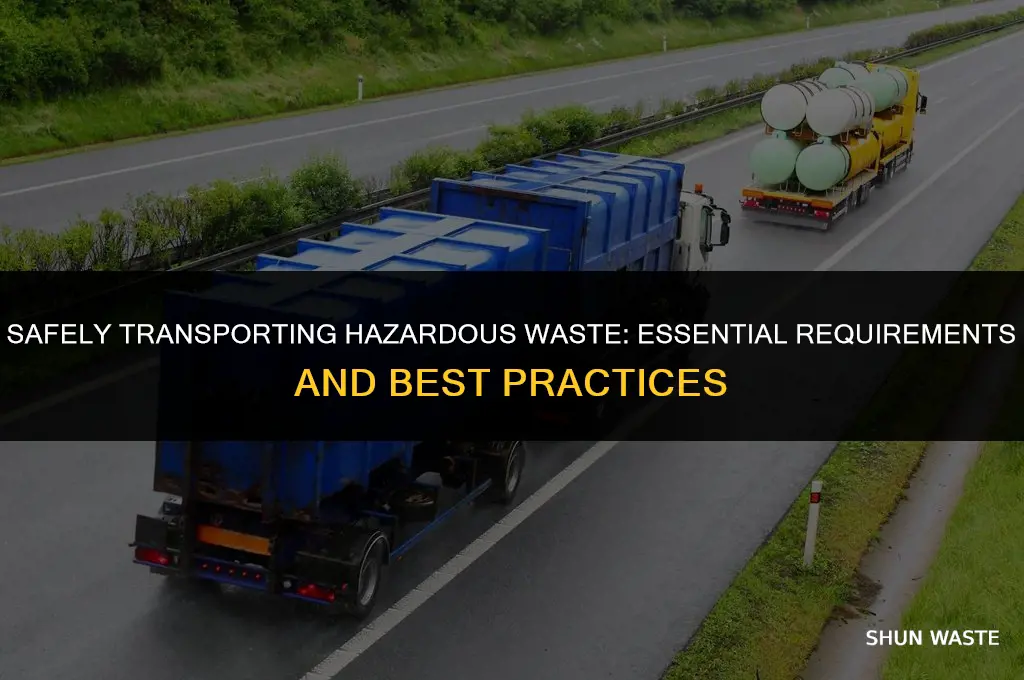 what do you need to transport hazardous waste