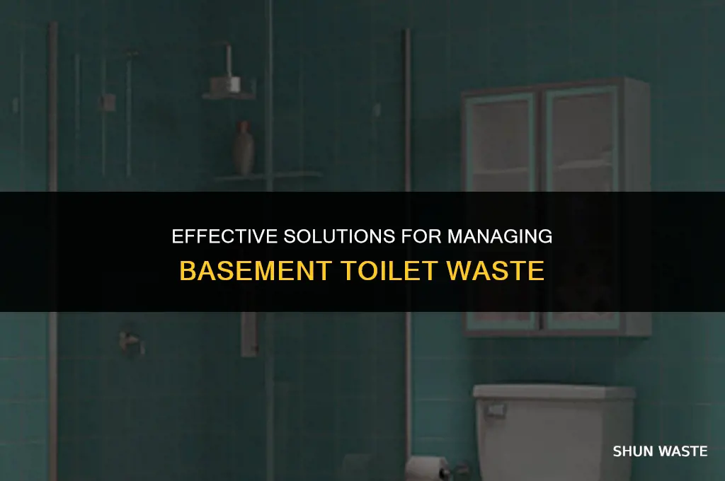 what do you use to pimp toilet waste from basement