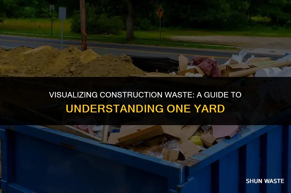 what does 1 yard of construction waste look like