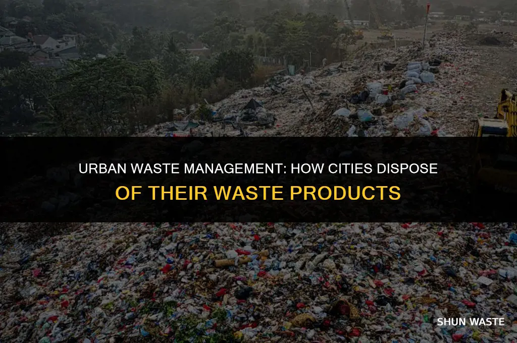 what does a city get rid of its waste products