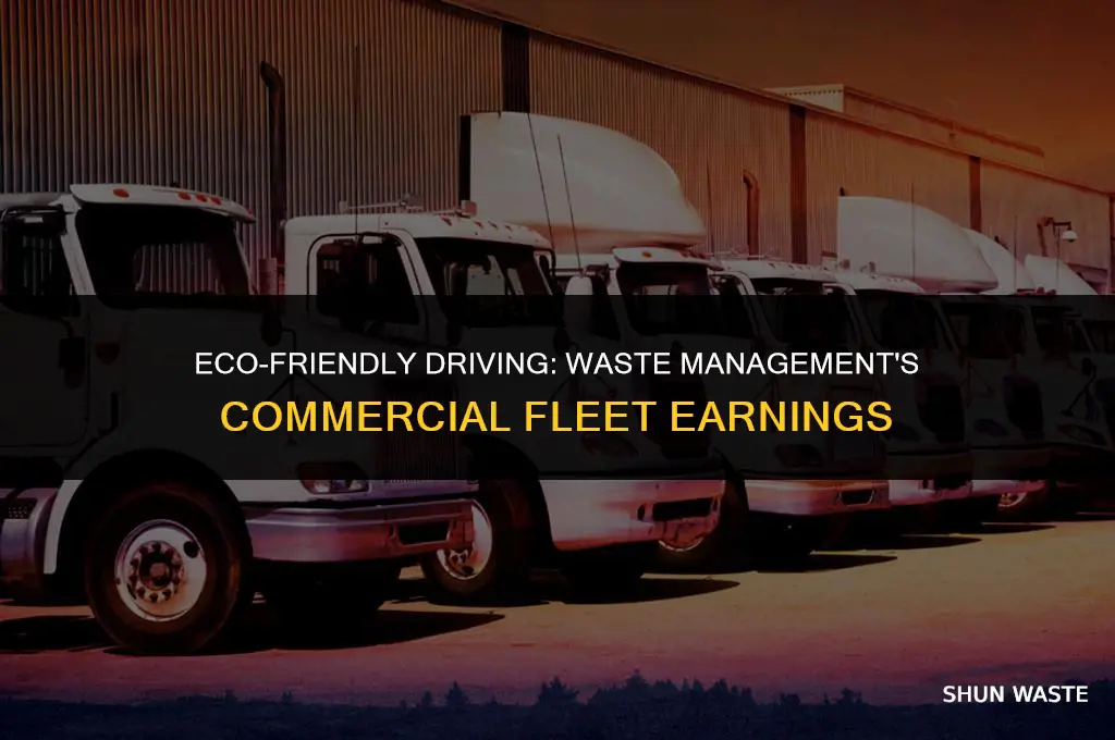 what does a commecial driver make for waste manigement make