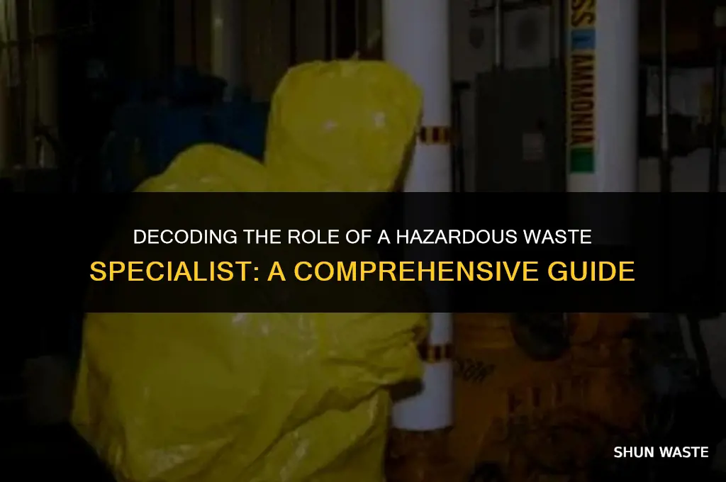 what does a hazardous waste specialist do