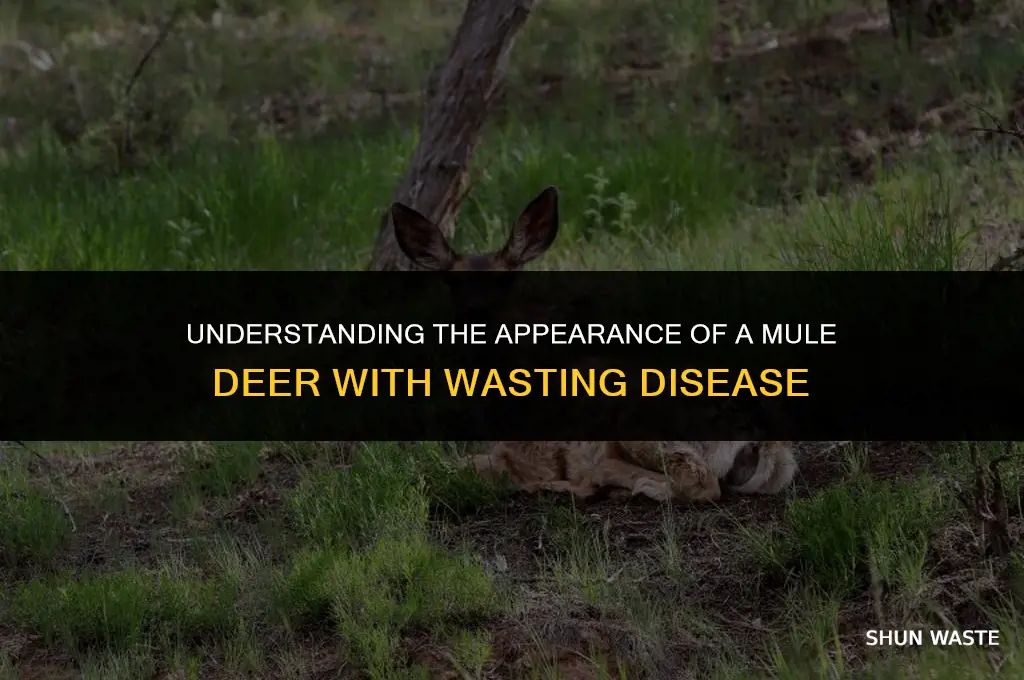 what does a muke deer with wasting desiese look like