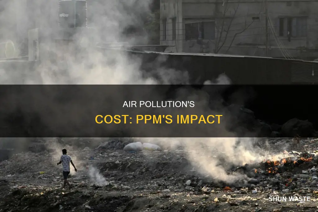 what does a ppm of air pollution cost