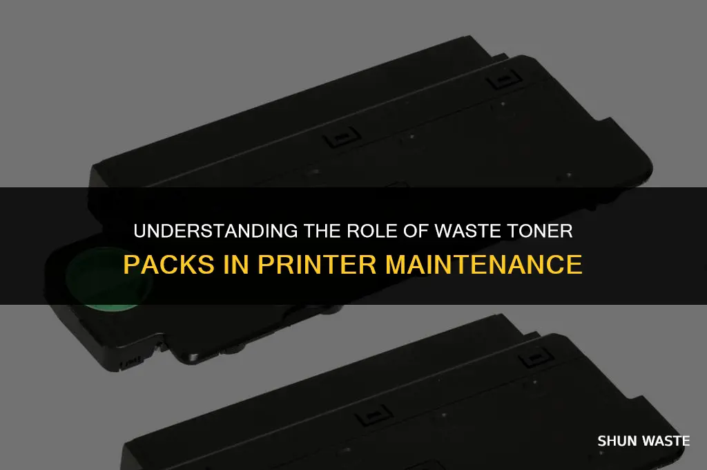 what does a waste toner pack do