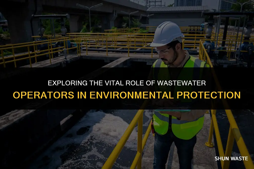 what does a waste water operator do