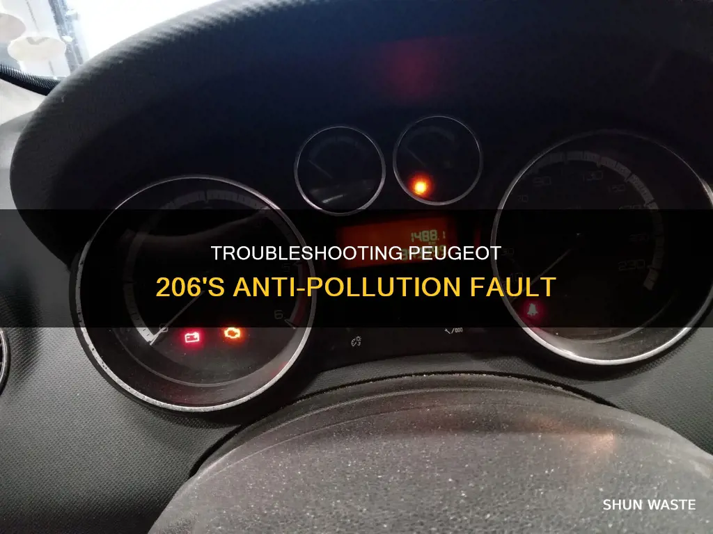 what does anti pollution fault mean on peugeot 206