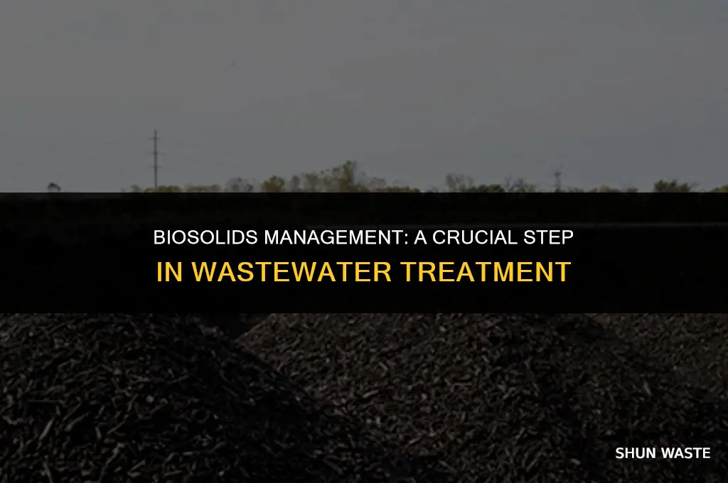 what does biosolids handling do in waste water treatment