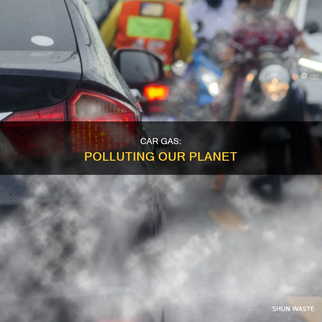 what does car gas pollute