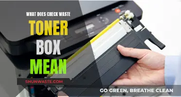 Understanding Toner Cartridge Errors: What Does 'Check Waste Toner Box' Mean?