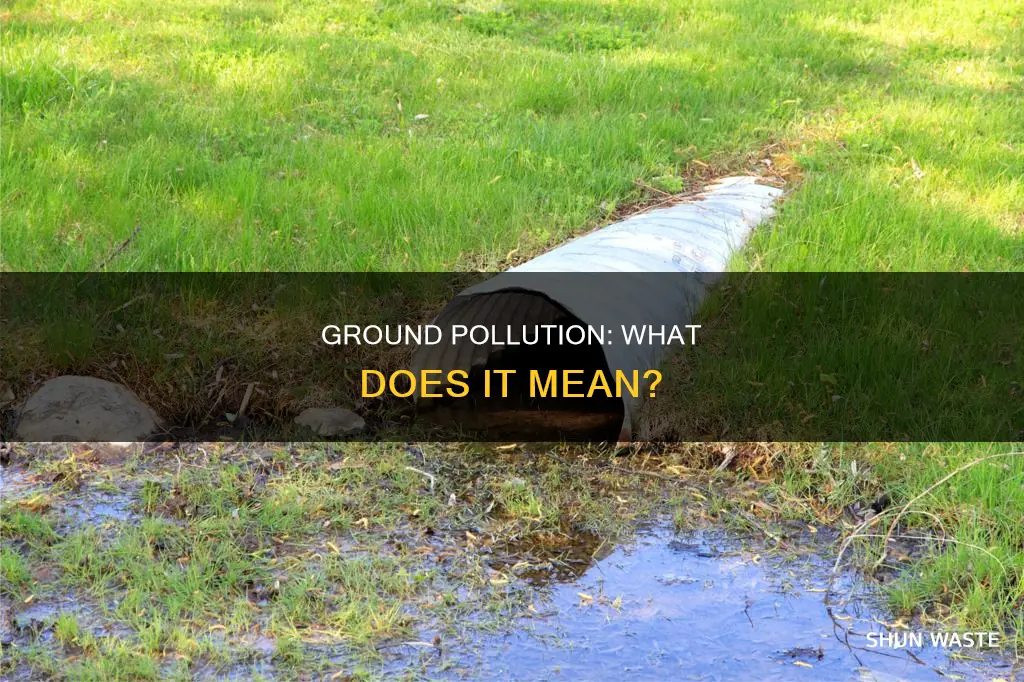 what does ground pollution mean