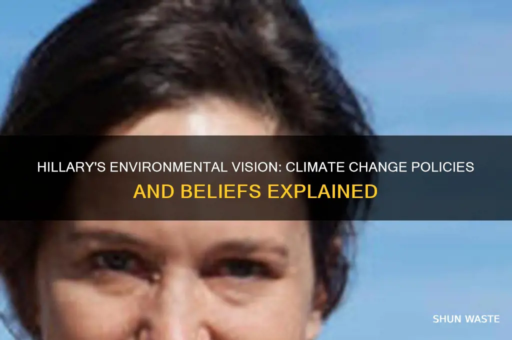 what does hillary believe about the environment and climate change