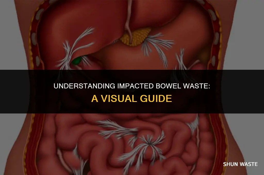 what does impacted bowel waste look like