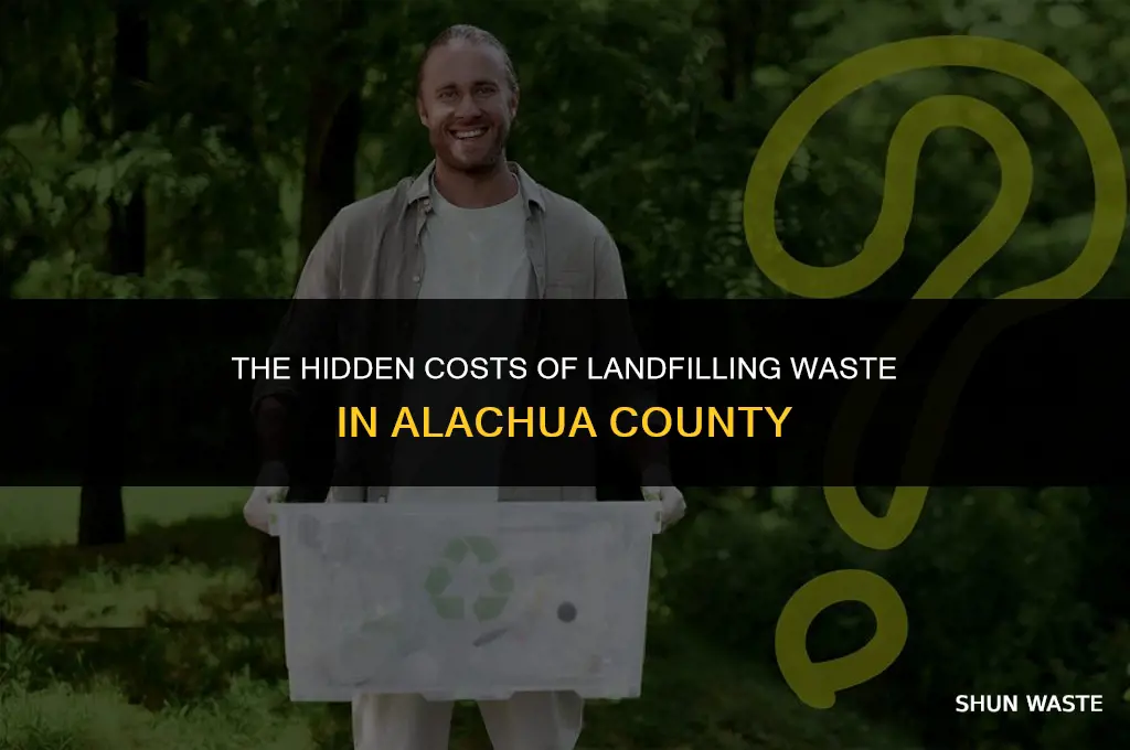 what does it cost to landfill waste in alachua county