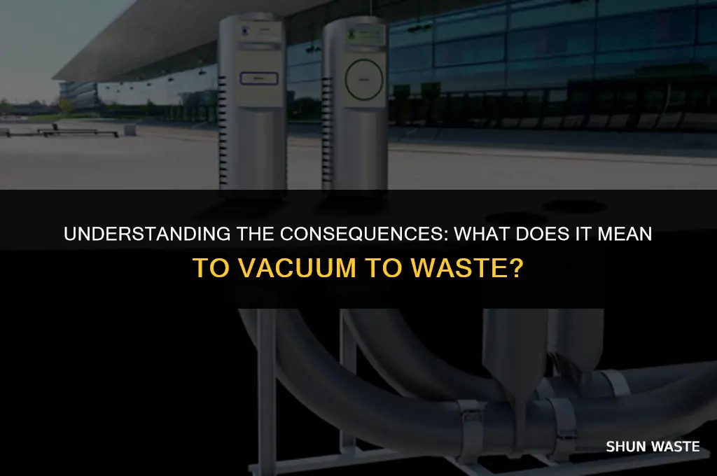 what does it mean to vacuum to waste