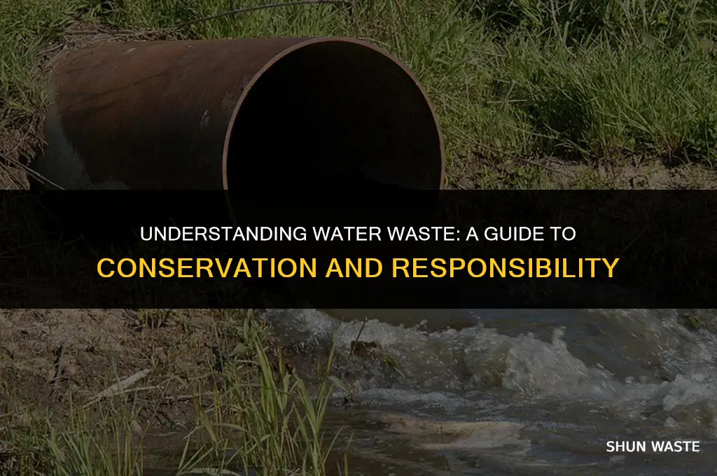 what does it mean to waste water