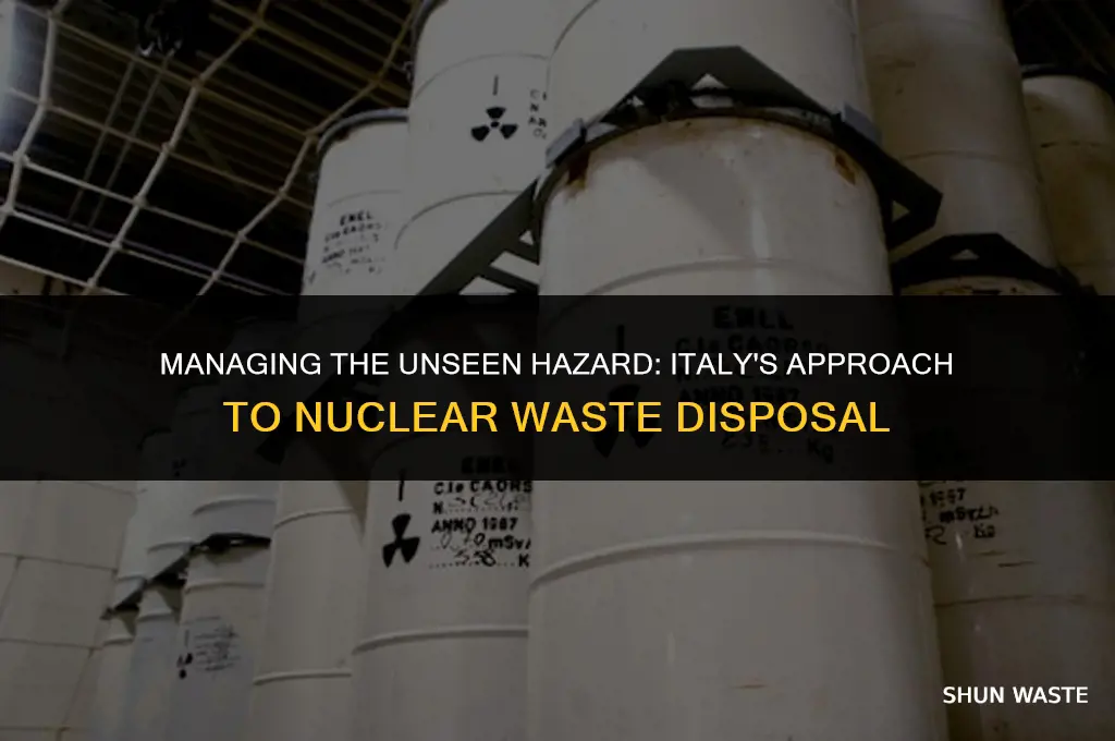 what does italy do with their nuclear waste