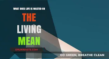 Life's Paradox: Wasted on the Living, Yet Full of Meaning