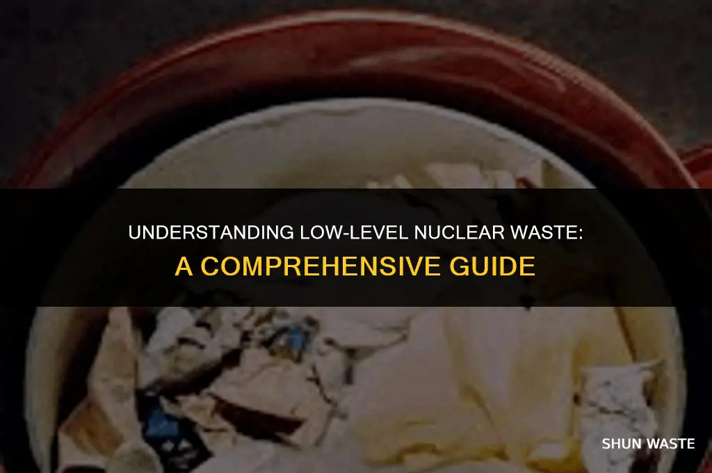 what does low-level nuclear waste mean