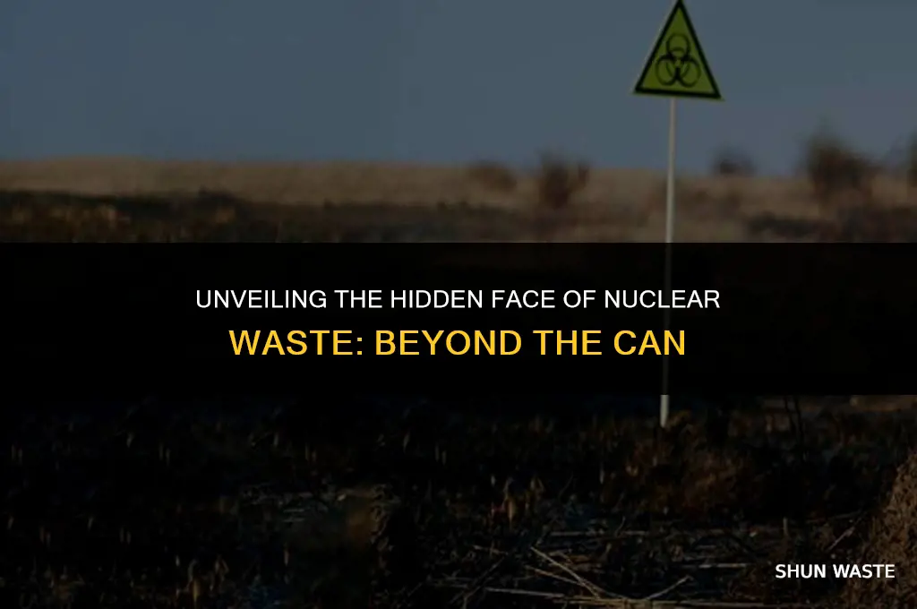 what does nuclear waste look like outside of can