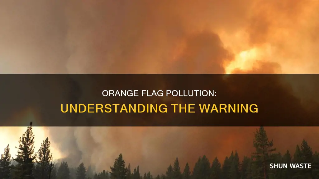 what does orange flag pollution mean