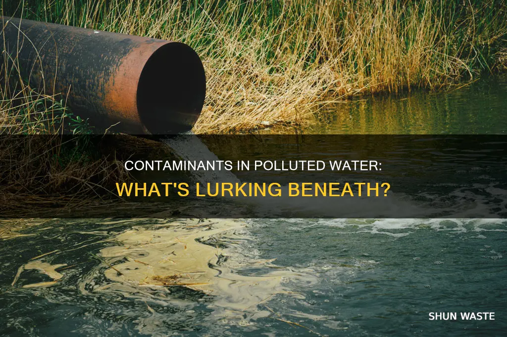 what does polluted water contain