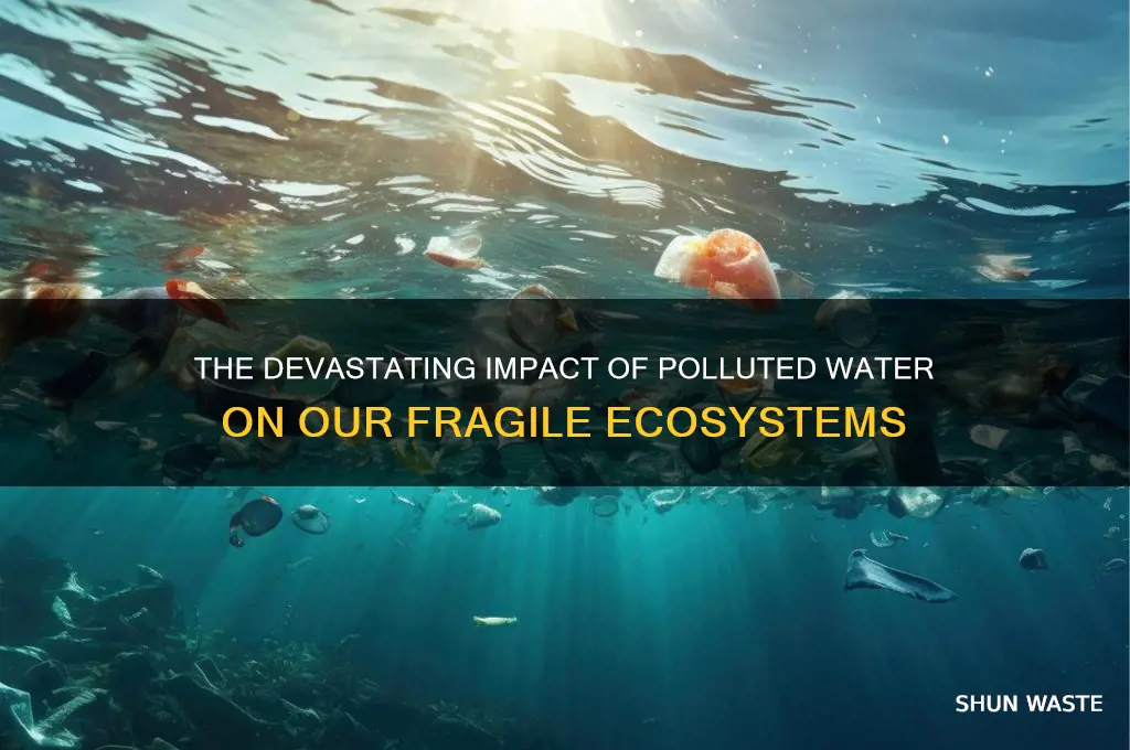 what does polluted water do to the environment