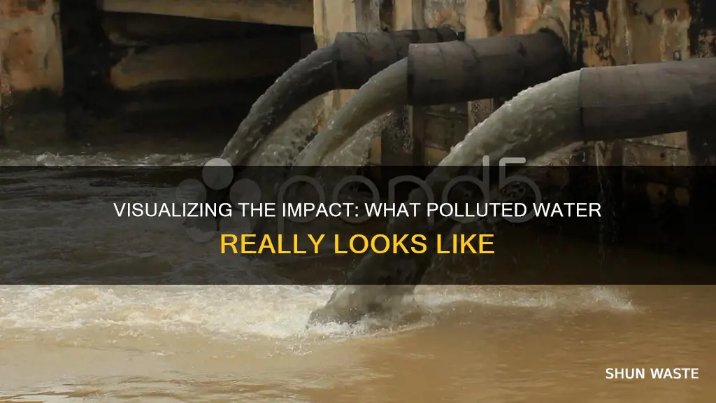 what does polluted water look like