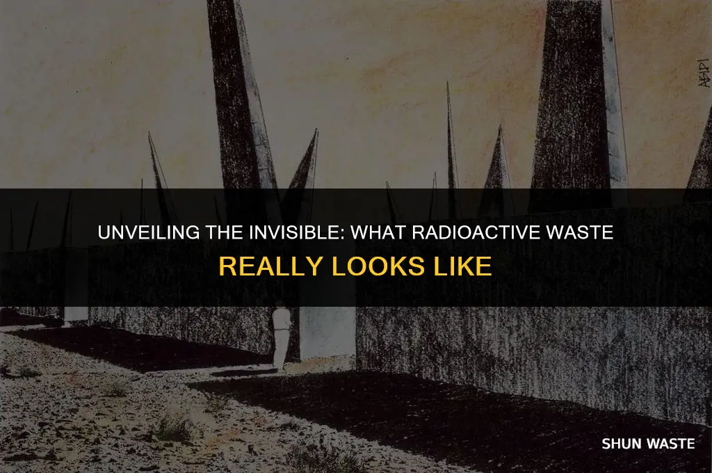 what does radioactive waste actually look like