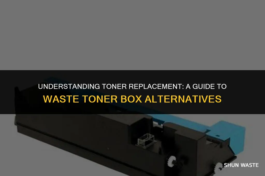 what does replace waste toner box mean